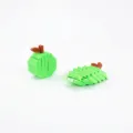 Detailed view of 3D-printed pixel apple toy showing flexible telescopic mechanism - Pixel Decompression Apple