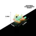 Figurina di ippocampo arcobaleno stampata in 3D con effetto luminoso visibile al buio - Ippocampo (Arcobaleno Luminoso)
