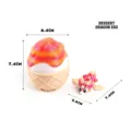 3D printed dessert dragon egg and mini articulated dragon collectible figurines set - Dessert Dragon Egg Set