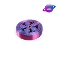 Dettaglio del giocattolo fidget gear stampato in 3D in viola laser iridescente - 行星指尖陀螺(镭射紫)