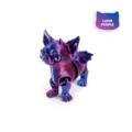 Figura de chihuahua diablo impresa en 3D con un degradado metálico púrpura láser único - Púrpura Láser