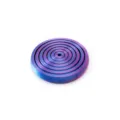 Detailed macro shot of 3D printed interstellar fidget toy in laser purple gradient - Laser Purple