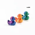 Figurines de canard mignonnes imprimées en 3D irisées avec finition laser décorative - Série Laser / 1 Pièce