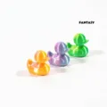 Lot de trois figurines de canards imprimés en 3D à texture de soie pour micro-paysages - Rêveur / 1 Pièce