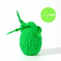 Set de dragón articulado impreso en 3D verde fluorescente con huevo de dragón - Conjunto Verde Fluorescente
