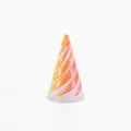 3D printed spiral cone fidget toy in fantasy orange and white gradient - 6.4cm / Dreamy Orange