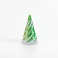 Premium high-quality 3D printed conical spiral fidget toy in fantasy green silk - 6.4cm / Dream Green