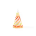 Detail of 3D printed rainbow spiral fidget toy in orange and yellow gradient - 5CM Cone Rainbow No.3 Twist Fidget