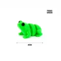 Vista detallada del juguete de rana verde articulada impresa en 3D con marca de 4 cm - 4CM (Articulado) / Rana (Verde Neón)