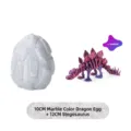 3D εκτυπωμένο μαρμάρινο αυγό δράκου και 12cm λέιζερ μωβ σκελετός στεγόσαυρου σετ - Σετ Αυγού Στεγόσαυρου / Λέιζερ Μωβ