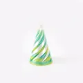 3D printed spiral fidget toy stress reliever with green and white gradient finish - 6.4cm / Nebula Forest