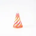3D printed spiral cone fidget toy in silk orange and pink gradient - 6.4cm / Nebula Sunrise