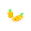 Detail of 3D printed retractable pixel pineapple toy showing its unique flexible structure - Pixel Decompression Pineapple