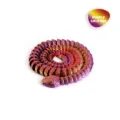 Figura de serpiente articulada impresa en 3D en púrpura oro rojo para decoración hogar - Pitón de 82CM / Colorido #3