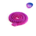 Detalle de serpiente articulada violeta impresa en 3D con escamas y juntas realistas - Pitón de 82CM / Atardecer de Cristal