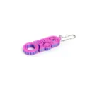 Detail view of 3D printed 3-in-1 fidget toy keychain with dual-color gradient finish - Nebula Sunset