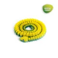 Vista detallada de una serpiente articulada impresa en 3D con degradado amarillo verde - Pitón de 82CM / Bosque de Cristal