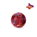 3D printed gear ball fidget toy with purple gold red silk gradient finish for stress relief - Small (Button Ball) / Purple Gold Red