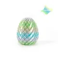 Uovo di drago stampato in 3D giocattolo antistress in colori sfumati Silk Macaron - Versione Mini (5.5cm) / Macaron di Seta