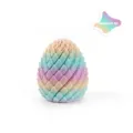 Giocattolo antistress uovo di drago stampato in 3D, decoro sfumato arcobaleno #2 - Versione Mini Leggera (5.5cm) / Stile Arcobaleno 2