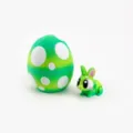 3D printed Easter egg and rabbit figurine set in vibrant green gradient color for home decor - Summer / Multicolor Bunny Egg Set