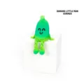 Vibrant green 3D printed Banana Little Man articulated figure for cute desktop decoration - Banana Man / Summer Series
