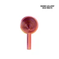 Unique silk finish 3D printed fractal lollipop fidget toy in iridescent gradient colors - Purple Gold Red / MINI Round Lollipop
