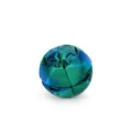 3D printed mechanical gear ball fidget toy with iridescent laser green finish - Small Size (3D-Button Ball) / Laser Green