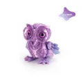 Cyberpunk 3D printed articulated mechanical owl figurine in metallic Dreamy Blue finish - MINI Mecha Owl / 5.8cm Height / Dream Blue