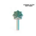 3D printed octagonal fractal fidget lollipop toy with misty forest gradient finish - Mist Forest / MAX Octagonal Lollipop