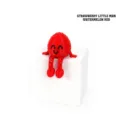 Cute 3D printed watermelon red strawberry figurine desk ornament for gift decoration - Strawberry Man / PLA Red