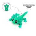 3D printed articulated magnetic axolotl toy in vibrant green for desk or fridge decoration - Small (Summer) / Green