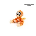 Figura de mono articulado naranja impresa en 3D, imán magnético para nevera tema otoño - Mono multicolor (Otoño) / S