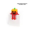 Statuina di zucca quadrata seduta stampata in 3D con sfumatura arancione per Halloween - Zucca Quadrata No. 2 / Gradiente Alba + Nero