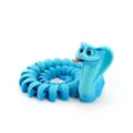Figura flexible de serpiente cobra azul impresa en 3D con diseño de articulaciones - 34cm crazy cobra (winter)