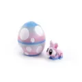 3D printed Easter egg and rabbit set featuring blue and pink gradient colors on white base. - Tide / Multicolor Bunny Egg Set