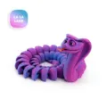 Figura de serpiente cobra articulada impresa en 3D con degradado morado y azul - 34CM Cobra Loca (La La Land)