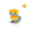 Fully articulated 3D printed mechanical owl figurine in a vibrant rainbow color scheme - MINI Mecha Owl / 5.8cm Height / Rainbow No. 4