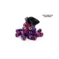 3D printed articulated pirate octopus toy ornament in laser purple metallic finish - Pirate captain (laser purple)
