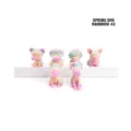 3D printed rainbow spring dog stress relief toy collection set of 6 figurines - 弹簧小狗组合(彩虹2号) / 6-Piece Set