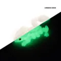 Unique 3D printed articulating dragon figurine with glowing luminous green effect - Crystal Horned Dragon / 12cm / Translucent Luminous Green
