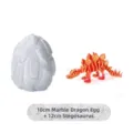 Σετ 3D εκτυπωμένο αυγό δράκου 10cm και σκελετός στεγόσαυρου 12cm σε κόκκινο χρώμα - Σετ Αυγού Στεγόσαυρου / Λέιζερ Κόκκινο