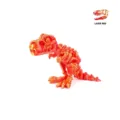 3D εκτυπωμένο T-Rex σκελετός δεινοσαύρου φιγούρα σε κόκκινο λέιζερ. - Mini / Λέιζερ Κόκκινο