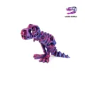 3D εκτυπωμένο μίνι σκελετό δεινοσαύρου T-Rex σε ζωντανό λέιζερ μοβ χρώμα διακόσμηση - Mini / Λέιζερ Μωβ