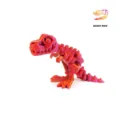 3D εκτυπωμένη φιγούρα δράσης σκελετού μίνι T-Rex σε ντεγκραντέ χρώμα ρόδου της ερήμου - Μίνι Σκελετός Οστών Δράκου Τυράννου / Ρόδο της Ερήμου
