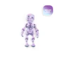 Detailed view of 3D printed skeleton toy in gradient dreamy blue silk PLA texture - Dreamy Blue