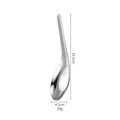 Cucchiaio in acciaio inox 304 da 14,5 cm con finitura metallica argento lucido - Classico / Misura Media - Cucchiaio a Fondo Piatto