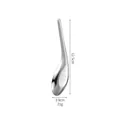 Polished 304 stainless steel soup spoon with flat bottom, 12.5cm length for home dining - Laser Pattern Style / Small Size - Flat Bottom Spoon