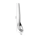 Durevole cucchiaio da zuppa 17cm in acciaio inox 304, larghezza 3,7cm, peso 38g per la casa - Acciaio Inossidabile 410 - Grande