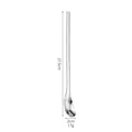 Long-handle 304 stainless steel coffee spoon with 17.5cm length and 17g weight - 17.5cm (17g) / Silver